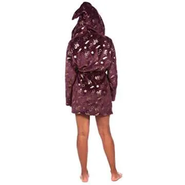 Harry Potter Womens' Robe Purple Large