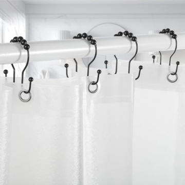 Durable & Elegant Goowin Shower Curtain Hooks - Pack of 12