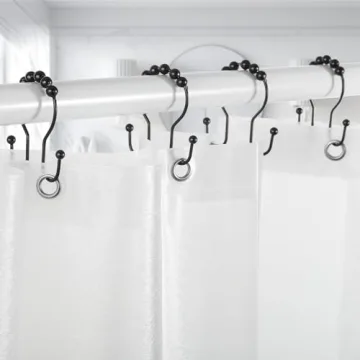 Durable & Elegant Goowin Shower Curtain Hooks - Pack of 12