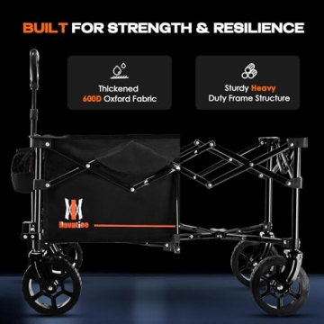 Navatiee Collapsible Folding Wagon for Easy Transport