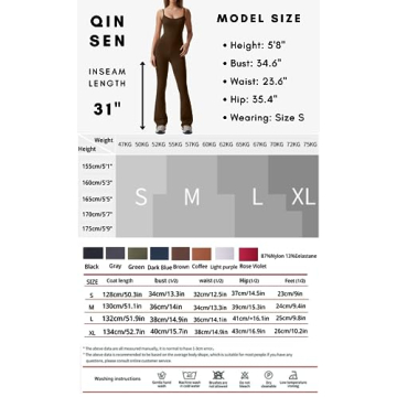 QINSEN Women's Bodycon Jumpsuit - Stylish Summer Essential