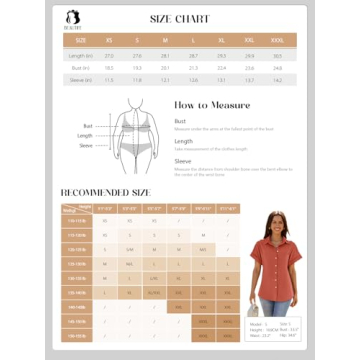 Beautife Stylish Women's Short Sleeve V Neck Shirt with Pockets