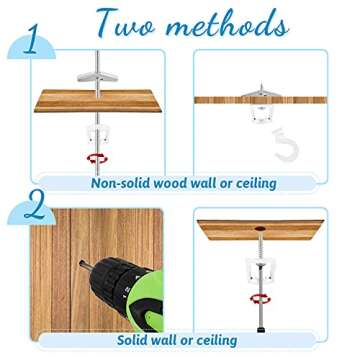 Hotop Ceiling Hooks for Hanging Plants and Decor