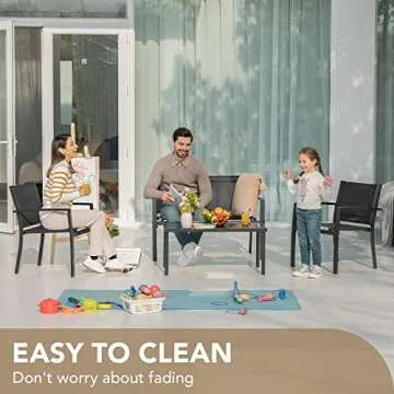 Devoko 4 Pieces Patio Set Perfect for Outdoor Spaces