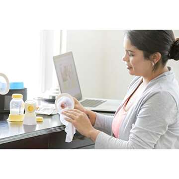 Medela Quick Clean Breast Pump And Accessory Wipes, 40 Count, Individually Wrapped Convenient And Hy...