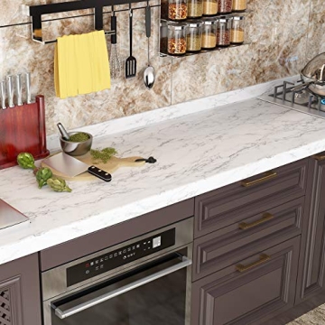 Matte Marble Peel Stick Countertop Cover Waterproof Durable