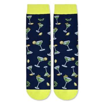 HAPPYPOP Margarita Gifts for Women Men - Drink Socks for Margarita Lovers, If You Can Read This Socks