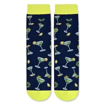 HAPPYPOP Margarita Socks Ideal Gift for Cocktail Lovers
