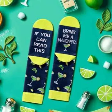 HAPPYPOP Margarita Socks Ideal Gift for Cocktail Lovers
