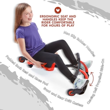 YBIKE Leap Ride On Toy for Kids Ages 4 to 9