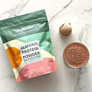 wellious Clean Vegan Protein Powder Chocolate - Organic Plant Based Protein Powder Dairy Free for Gut Health, No Sodium, High Fiber, Keto Friendly, Non Dairy, Lactose Free Protein Powder
