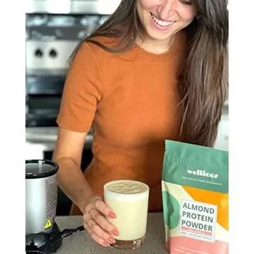 wellious Clean Vegan Protein Powder Chocolate - Organic Plant Based Protein Powder Dairy Free for Gut Health, No Sodium, High Fiber, Keto Friendly, Non Dairy, Lactose Free Protein Powder