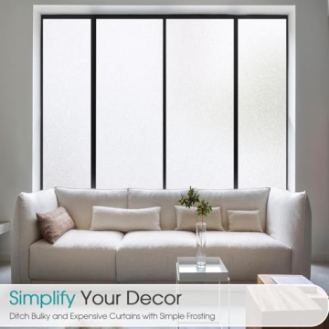 Coavas Window Privacy Film - Easy UV Blocking Solution for Homes