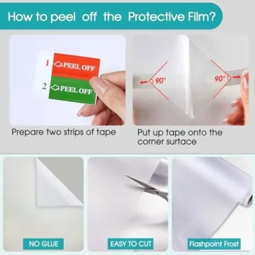 Coavas Window Privacy Film - Easy UV Blocking Solution for Homes