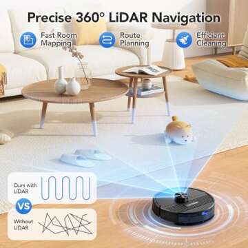 BPMIO Robot Vacuum & Mop Combo with Smart Mapping