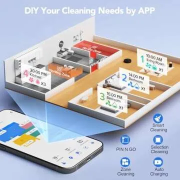 BPMIO Robot Vacuum & Mop Combo with Smart Mapping