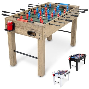 GoSports 48 Inch Game Room Size Foosball Table - Oak Finish - Entertain the Whole Family