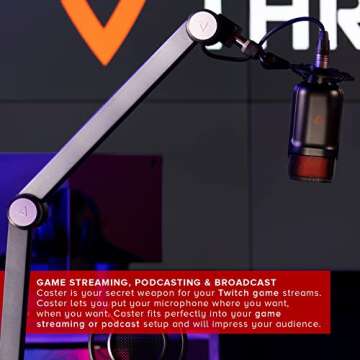 THRONMAX Adjustable Microphone Boom Arm Stand for Streamers