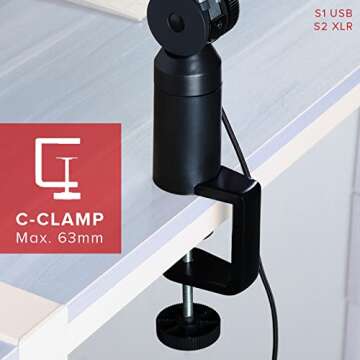 THRONMAX Adjustable Microphone Boom Arm Stand for Streamers