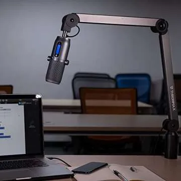 THRONMAX Adjustable Microphone Boom Arm Stand for Streamers