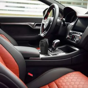 Ginsco Car Trash Can with Lid, 2 Pack Mini Car Cup Holder, Leakproof, Multi-use (Black)