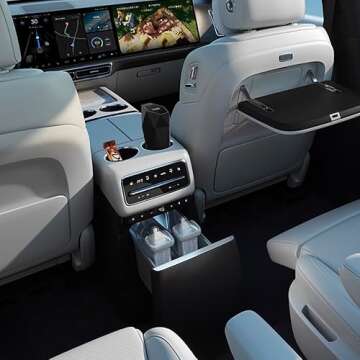 Ginsco Car Trash Can with Lid, 2 Pack Mini Car Cup Holder, Leakproof, Multi-use (Black)