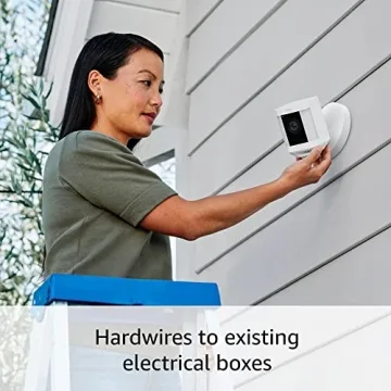 Ring Spotlight Cam Plus Wired Security Camera - HD Video and More