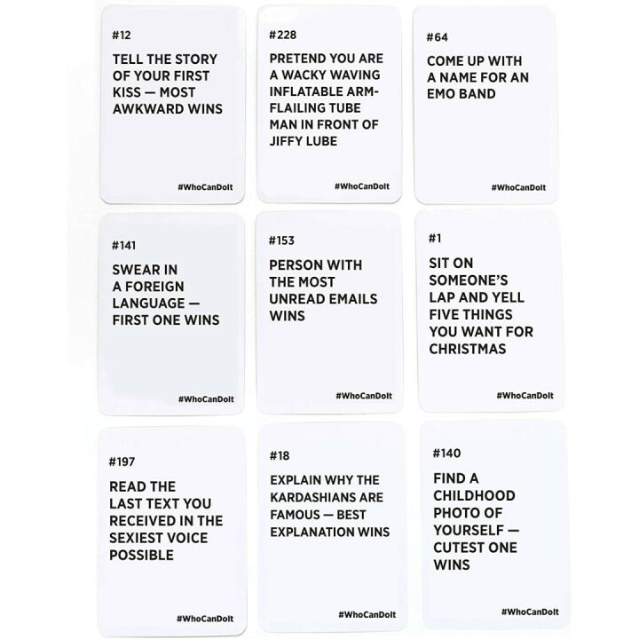 Who Can Do It - Challenge Your Friends with Fun!