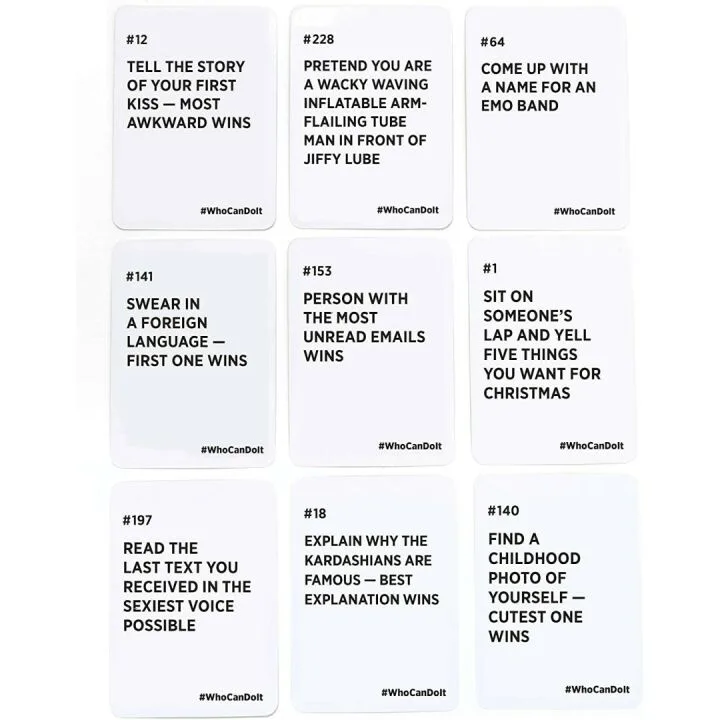 Who Can Do It - Challenge Your Friends with Fun!