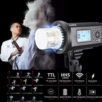 Godox AD600 Pro AD600Pro Outdoor Flash Strobe Light, 600Ws TTL Studio Flash Monolight, 2.4G 1/8000s ...