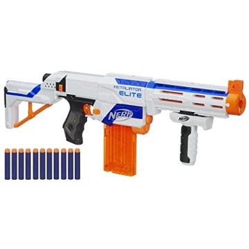 Nerf N-Strike Elite Retaliator Blaster - Versatile Foam Dart Blaster with Accessories