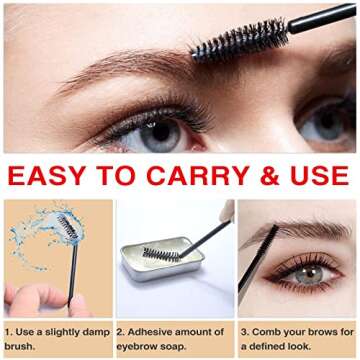 Eyebrow Soap Kit for Natural and Long Lasting Brows