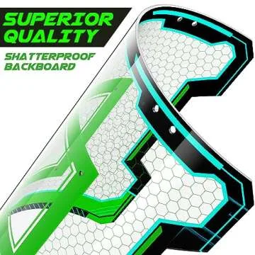 OKKIDY Mini Indoor Basketball Hoop, Light-up Basketball Hoop with Electronic LED Scoreboard, Small Outdoor Basketball Game Toys for 6, 7, 8, 9, 10, 12+ Year Old Girls Boys Kids Teen Adults, Idea Gifts