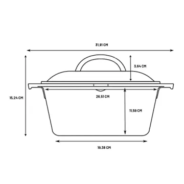 Lodge 5 Quart Pre-Seasoned Cast Iron Dutch Oven