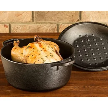 Lodge 5 Quart Pre-Seasoned Cast Iron Dutch Oven