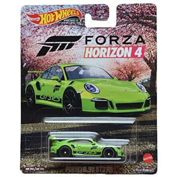 Hot Wheels Porsche 911 GT3 RS, [Green] Forza-Horizon 4