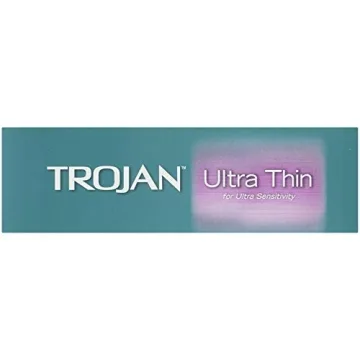 Trojan Ultra Thin Premium Condoms 12 Count for Intimacy