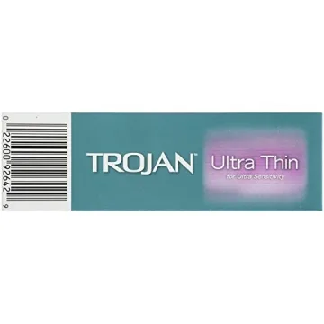 Trojan Ultra Thin Premium Condoms 12 Count for Intimacy