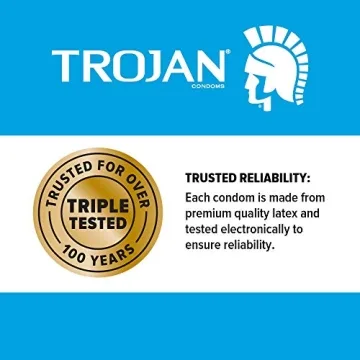 Trojan Ultra Thin Premium Condoms 12 Count for Intimacy