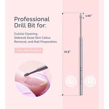 MelodySusie Cuticle Cleaner Drill Bit - Pro Nail Tool