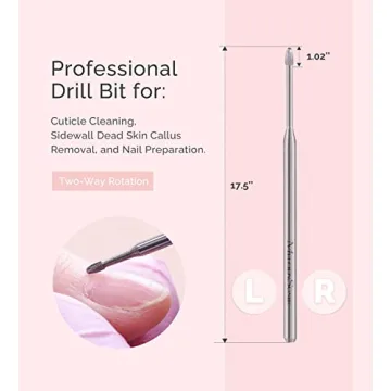 MelodySusie Cuticle Cleaner Drill Bit - Pro Nail Tool