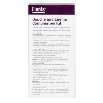 Flents Douche and Enema Kit for Men and Women, 1.75 Quart Capacity