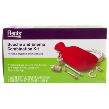 Flents Douche and Enema Kit for Men and Women, 1.75 Quart Capacity