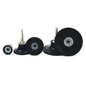 Coceca 5 Pack Disc Pad Holder, Universal Quick Change 2 Inch 3 Inch and 1 Inch Disc Holder with 1/4" Shank for Die Grinder Accessories Polishing Round Rotating Tools