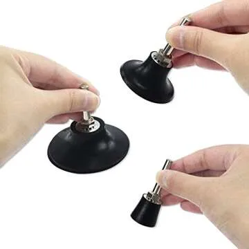 Coceca 5 Pack Disc Pad Holder, Universal Quick Change 2 Inch 3 Inch and 1 Inch Disc Holder with 1/4" Shank for Die Grinder Accessories Polishing Round Rotating Tools