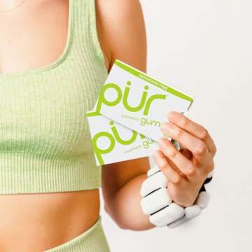 PUR Gum | Aspartame Free Chewing Gum | 100% Xylitol | Natural Coolmint Flavored Gum, 9 Pieces (Pack of 12)