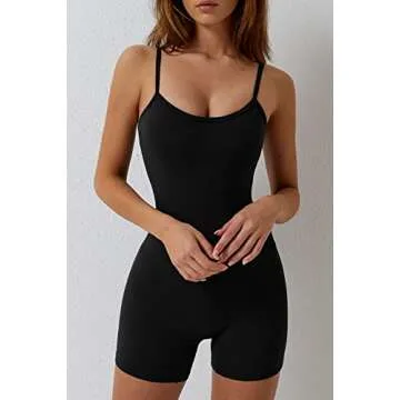 QINSEN Women's Strappy Jumpsuit for Comfort and Style