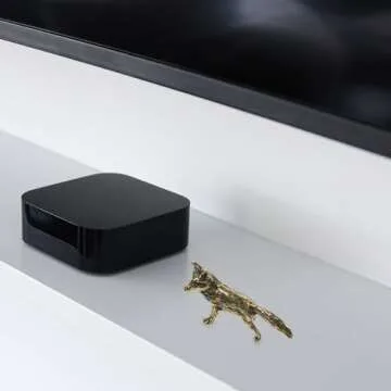 Homoyoyo Mini Fox Figurine Tiny Brass Animal Figure Fengshui Wealth Statue Vintage Animal Sculpture for Home Office Car Dashboard Tea Table Decor