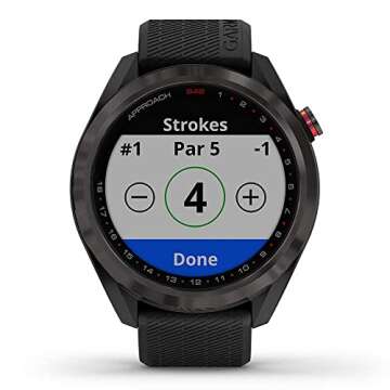 Garmin Approach S42 Golf GPS Watch - Complete Accessories Bundle