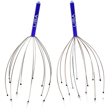 LiBa Scalp Massager Tool 2-Pack for Instant Relaxation and Hair Care